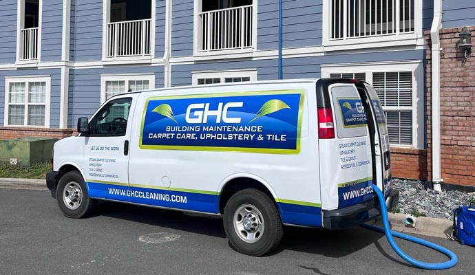 GHC Building Maintenance service van