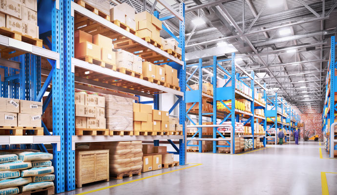 Clean and fresh warehouse